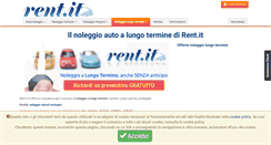 Desktop Screenshot of noleggiolungotermine.rent.it